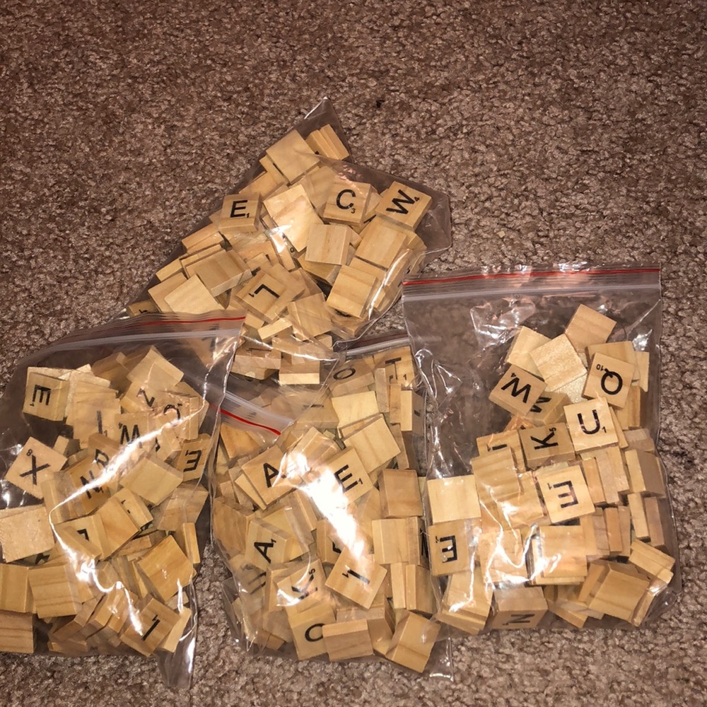 Scrabble letters